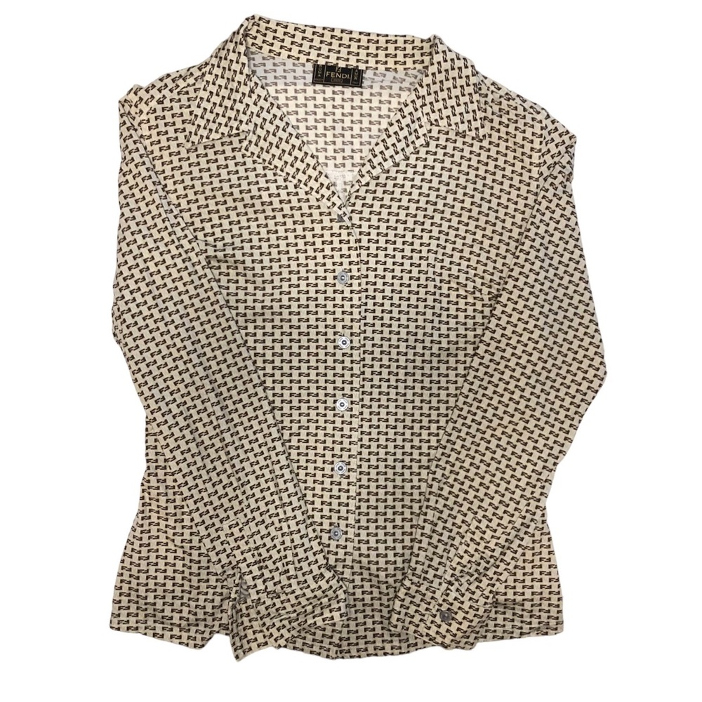 Authentic Vintage Fendi button up blouse
